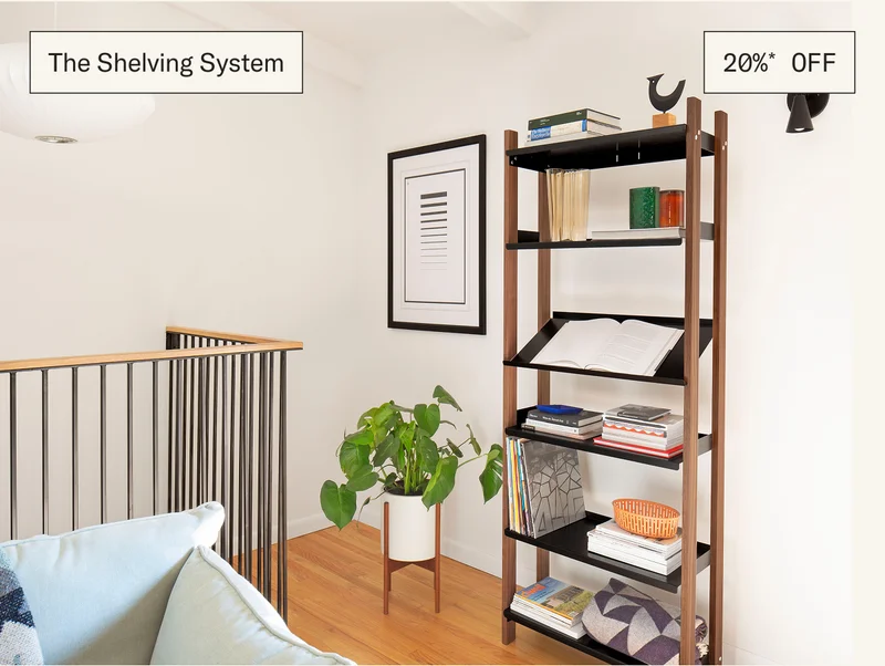 Save 20%* on The Shelving System
