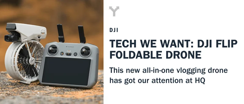 new DJI Flip folding drone