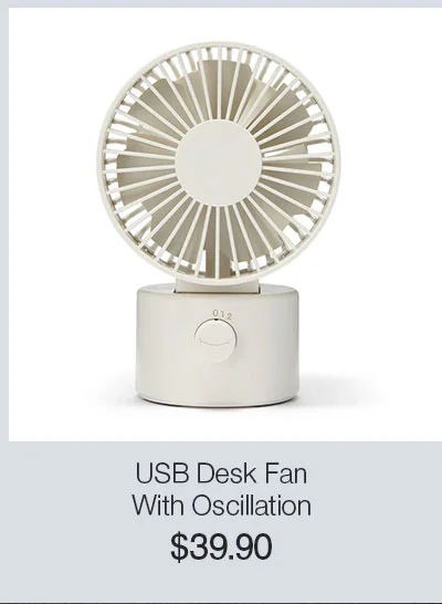 Shop USB Desk Fan with Oscillation