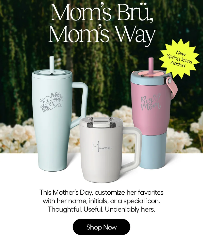 Mom's Brü, Mom's Way. New Spring Icons Added