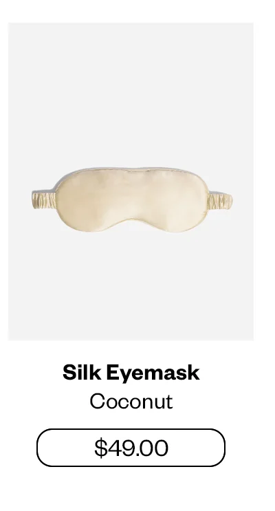 Silk Eyemask - Coconut