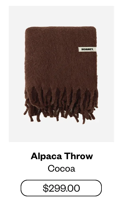 Alpaca Throw - Cocoa
