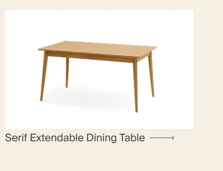 Serif Extendable Dining Table