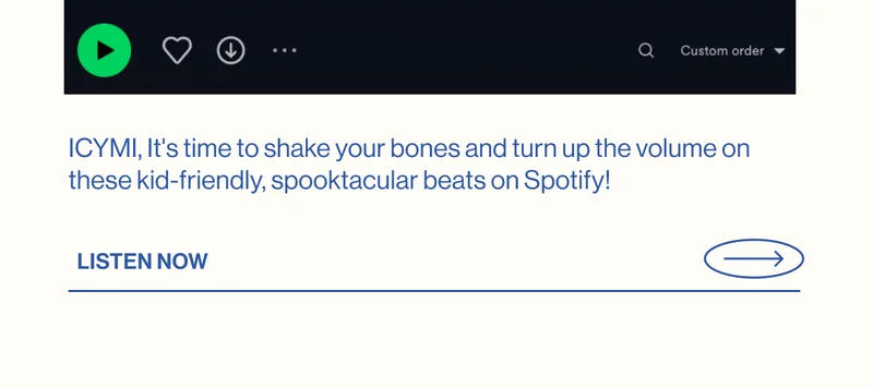 ICYMI, It's time to shake your bones and turn up the volume on these kid-friendly, spooktacular beats on Spotify! LISTEN NOW