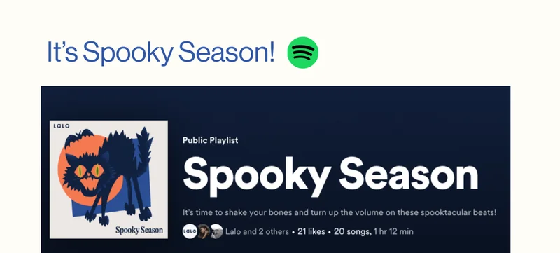 It’s Spooky Season! We're on Spotify! Listen Now
