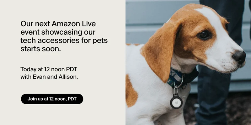 Watch our Amazon Live event, 4/11, at 12 noon PDT