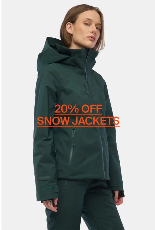 Shop 20% off snow jackets