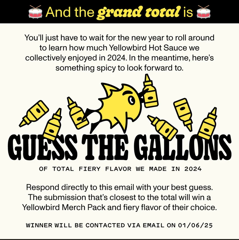 Guess how many gallons of hot sauce we made in 2024