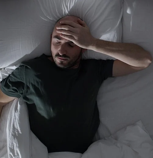 Dad sleeps hot?
