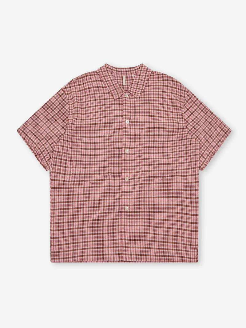 Image of Sunflower Adam Over Shirt - Pink Check
