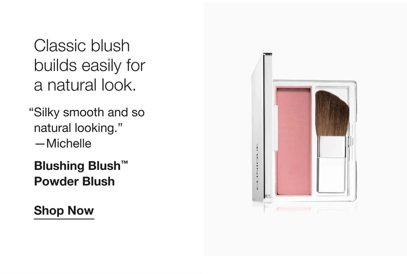 Classic blush builds easily for a natural look. | “Silky smooth and so natural looking.” —Michelle | Blushing Blush™ Powder Blush | Shop Now