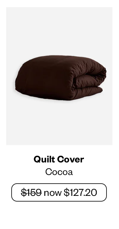 Quilt Cover - Cocoa