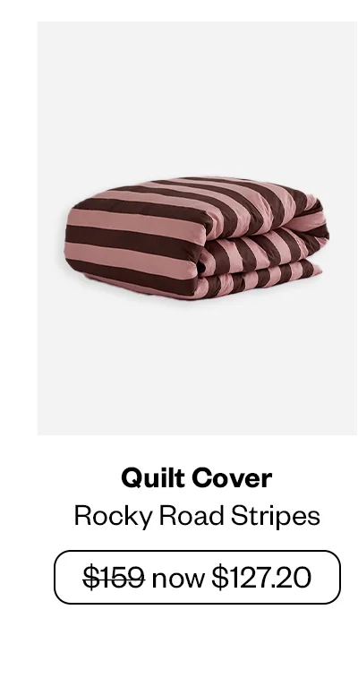 Quilt Cover - Rocky Road Stripes