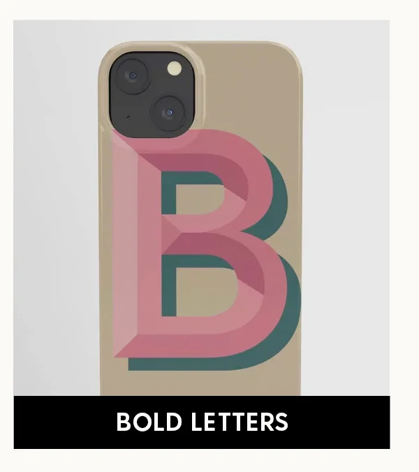 Shop Bold Letter iPhone Cases