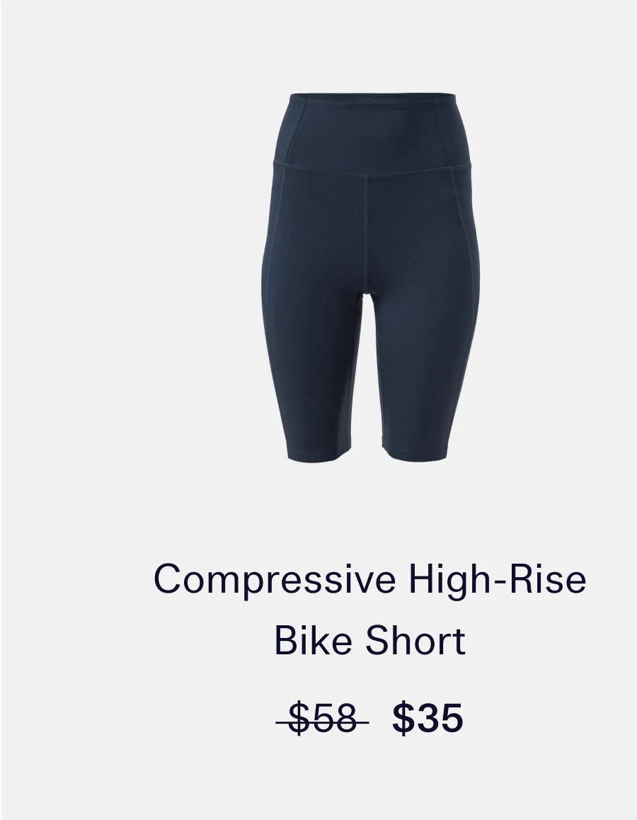 Compressive High-Rise Bike Short   |   USD 35