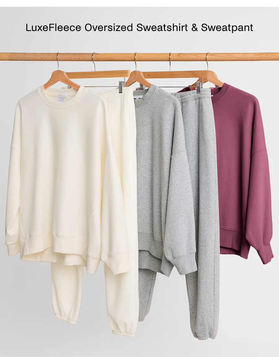 LuxeFleece Oversized Sweatshirt & Sweatpant