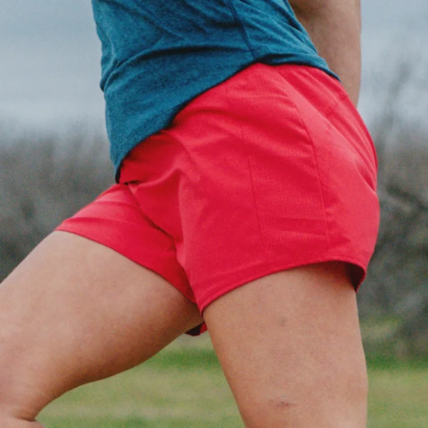 Woman wearing shorts