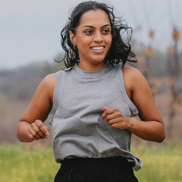 Woman wearing a tank