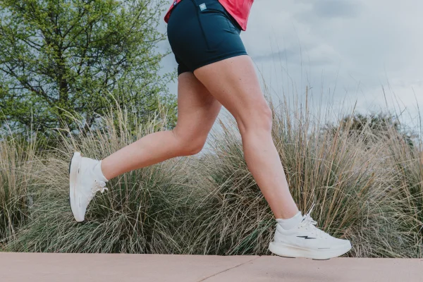 Woman wearing hylo Impact shoes
