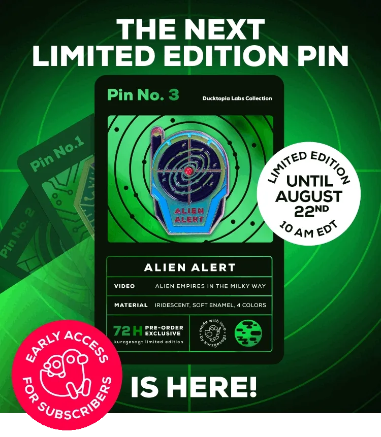 Early Access for Subscribers: Alien Alert Limited Pin