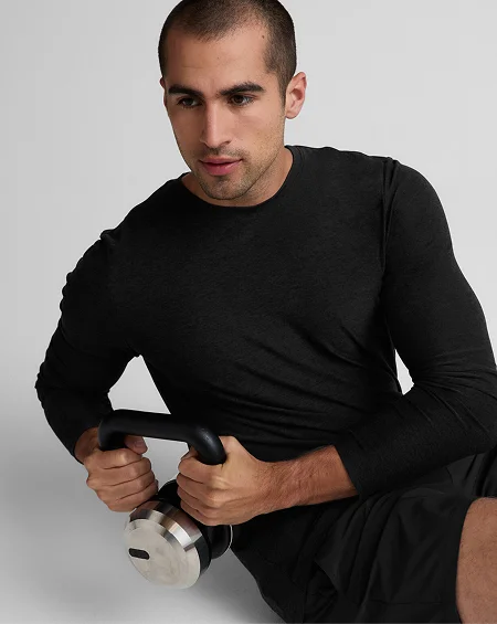 Always Beyond Men's Long Sleeve Crew 2.0 in Darkest Night