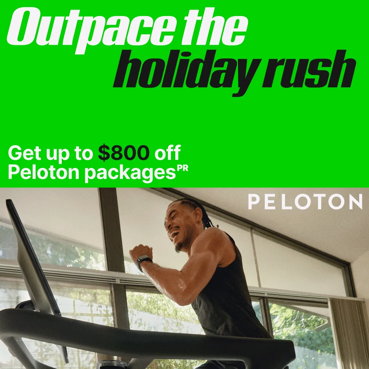 Get up to $800 off Peloton packages
