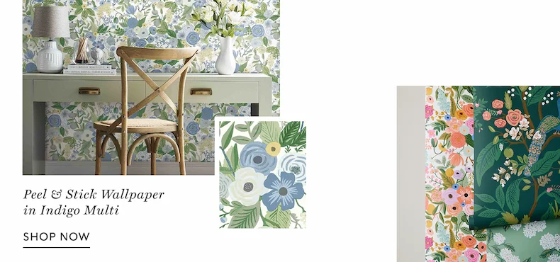 Shop Garden Party Peel & Stick Indigo