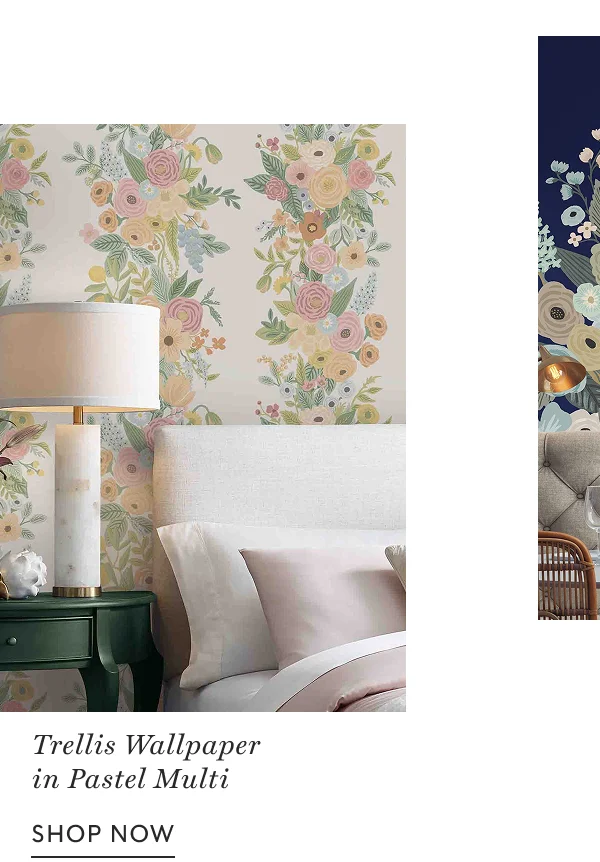 Shop Trellis Wallpaper in Pastel Multi