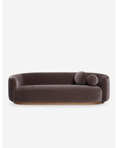 Lowry Sofa-Mink Velvet