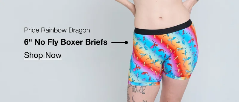 6" No Fly Boxer Briefs