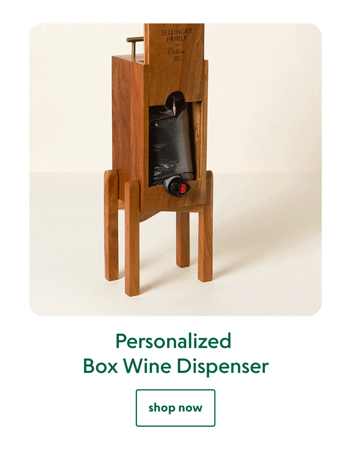 Personalized Box Wine Dispenser