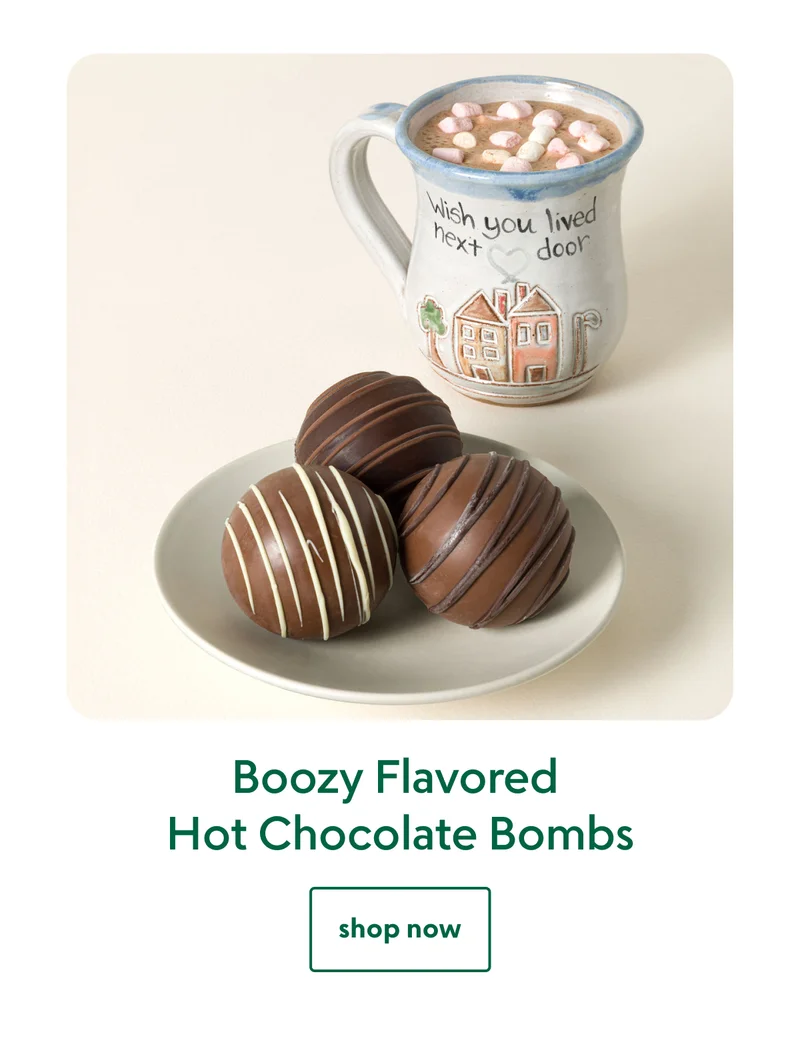 Boozy Flavored Hot Chocolate Bombs