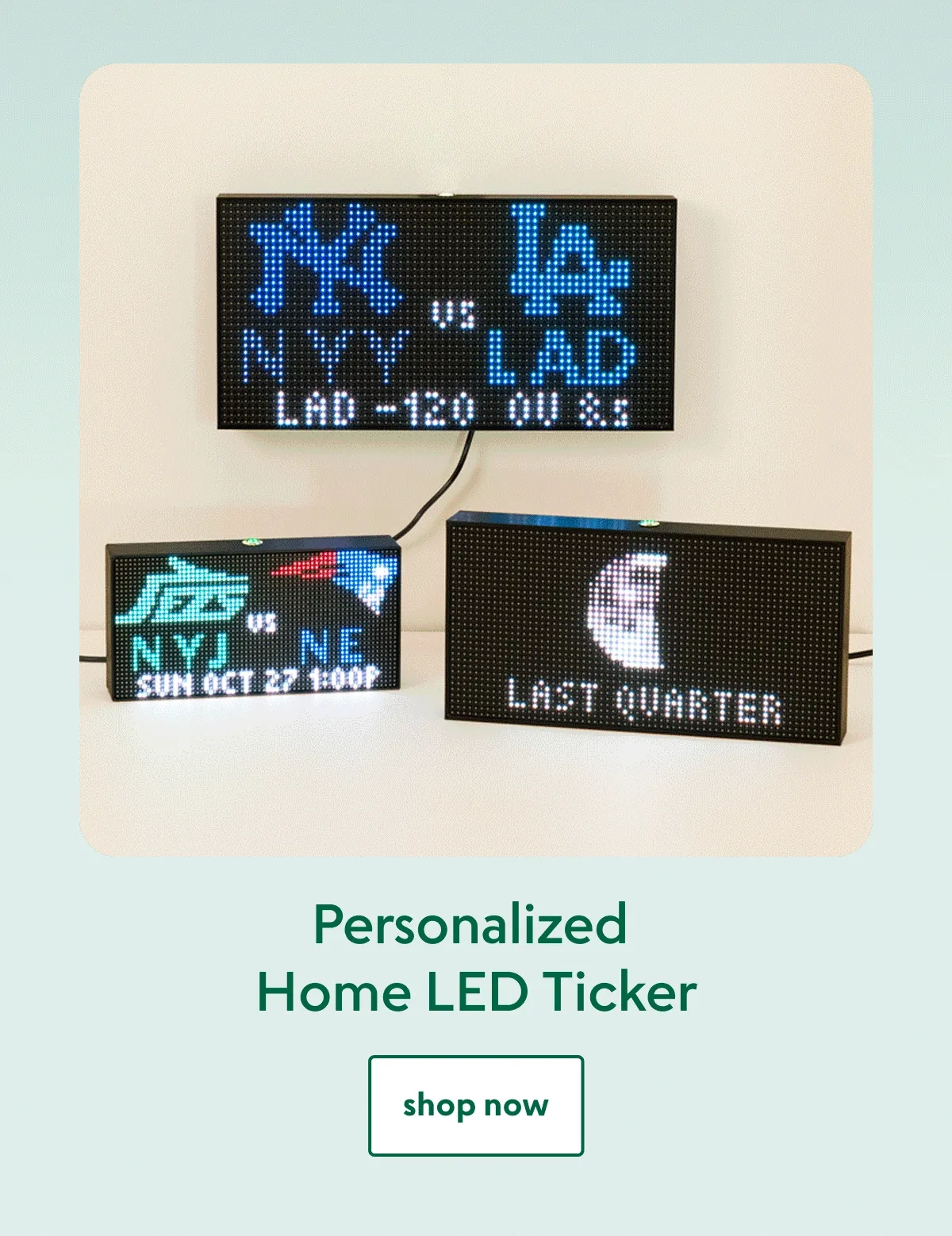 Personalized Home LED Ticker