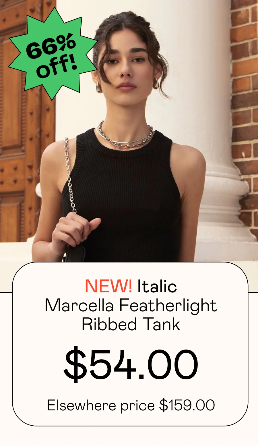 Marcella Featherlight Ribbed Tank