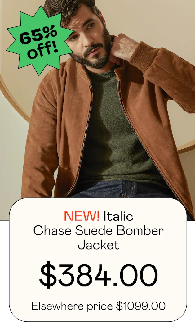 Chase Suede Bomber Jacket