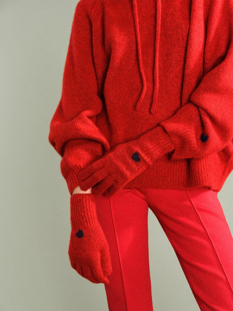 Image of Cashmere Heart Gloves