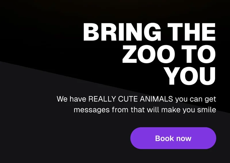 Bring the Zoo to you - Book Now