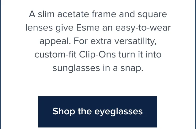Shop the eyeglasses