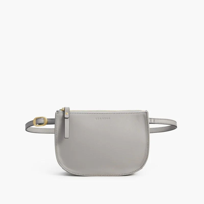 Image of Waverley 2 - Nappa Leather - Light Grey / Gold / Grey