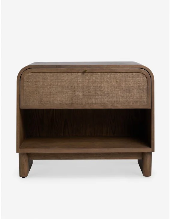 Suzette Grand Nightstand - Smoked Oak