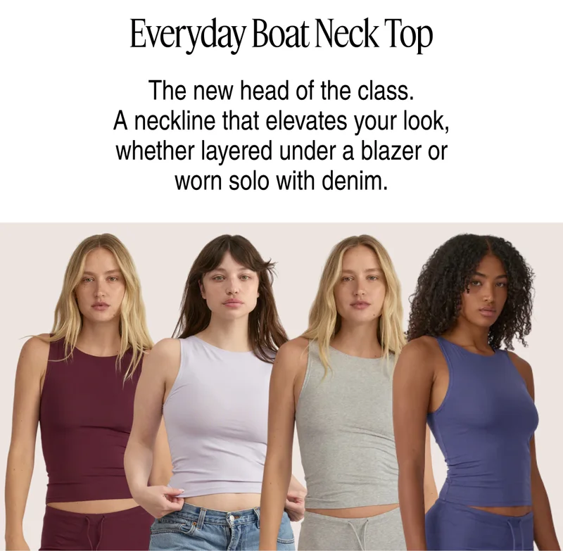 Everyday Boat Neck Top