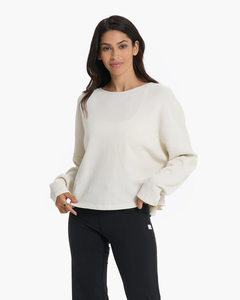 Image of Slouchy Waffle Crew | Natural