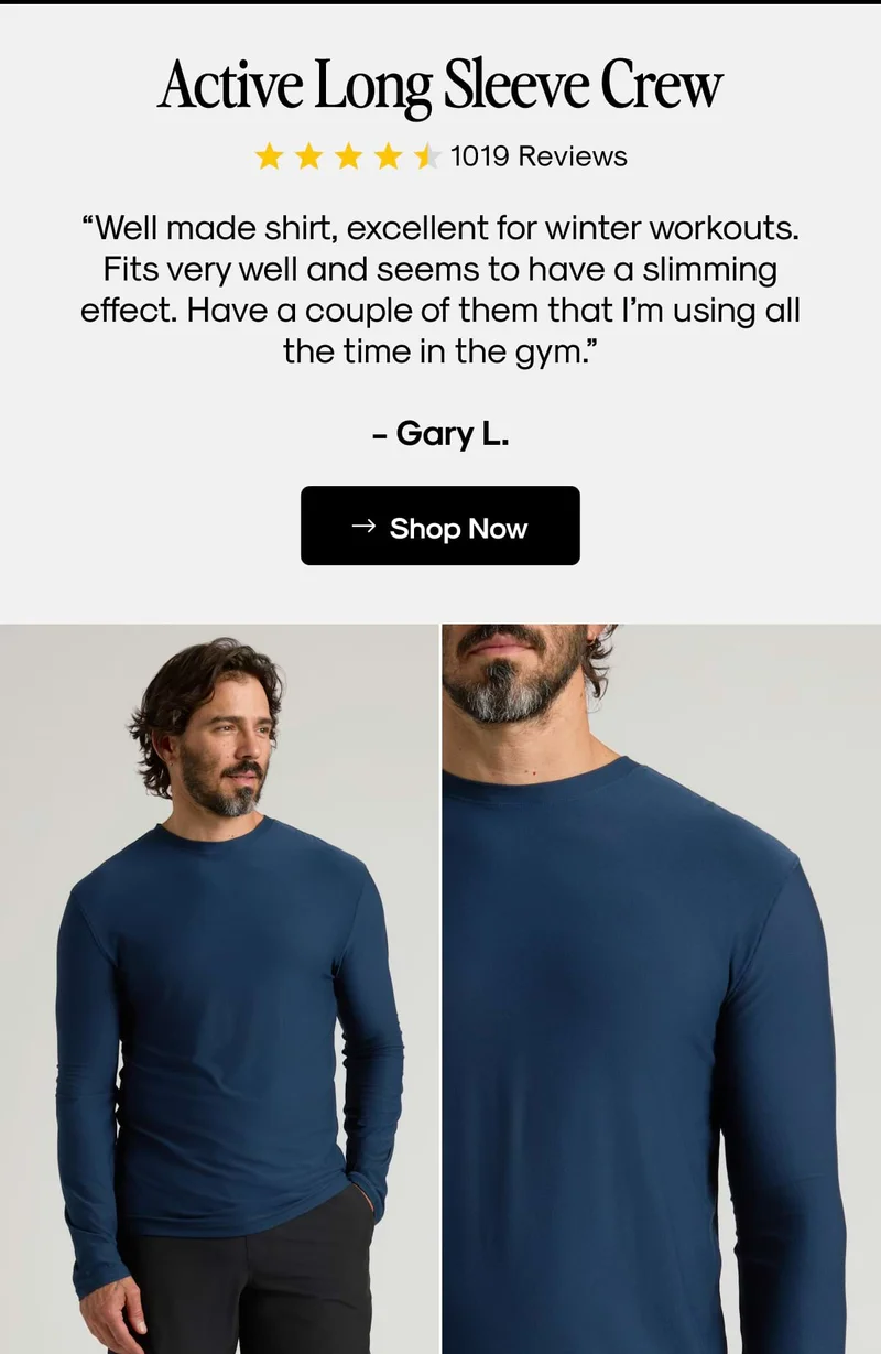 Active Long Sleeve Crew