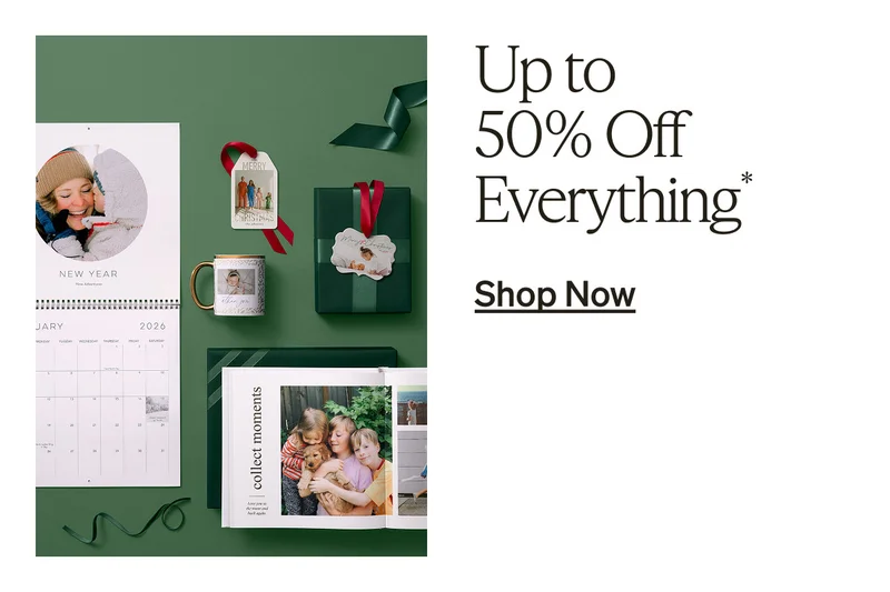 50% Off Best-Selling Holiday Cards + Free Shipping on $89+