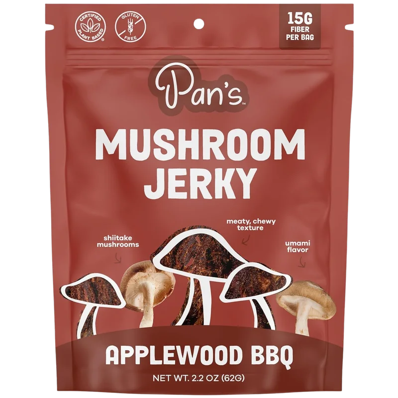 Image of Pan's Applewood BBQ Mushroom Jerky