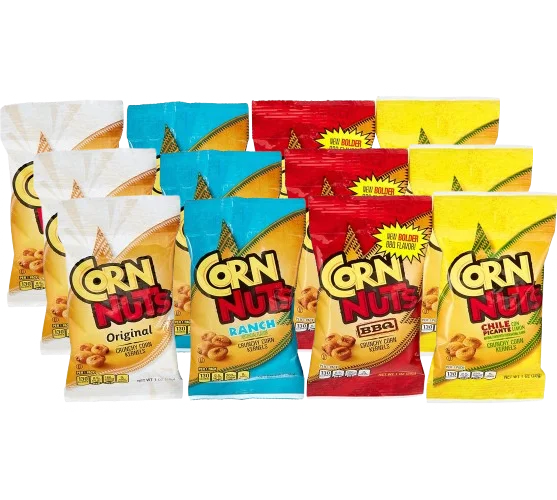 Image of Corn Nuts Assorted Corn Nuts - Original, Ranch, BBQ &Chile Picante (12 Pack)