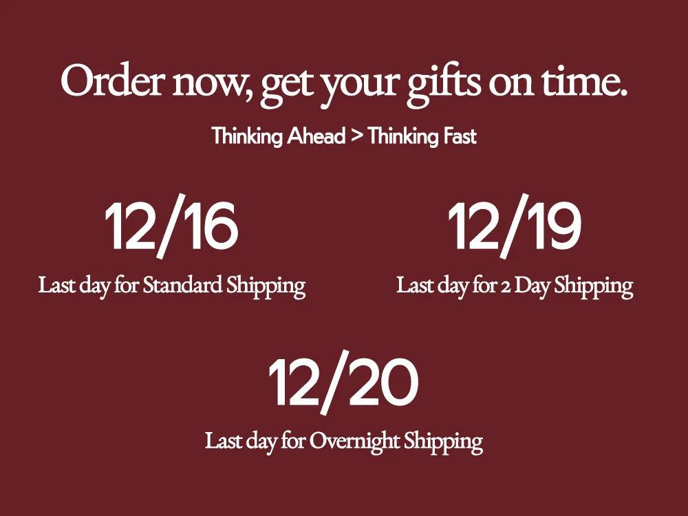 Holiday Shipping Cutoffs 2024