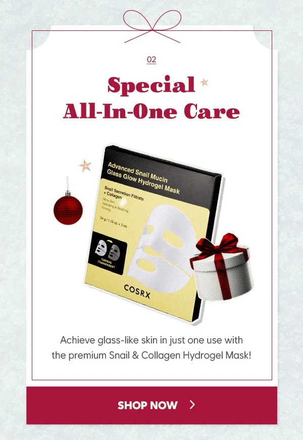 advanced snail mucin glass mask