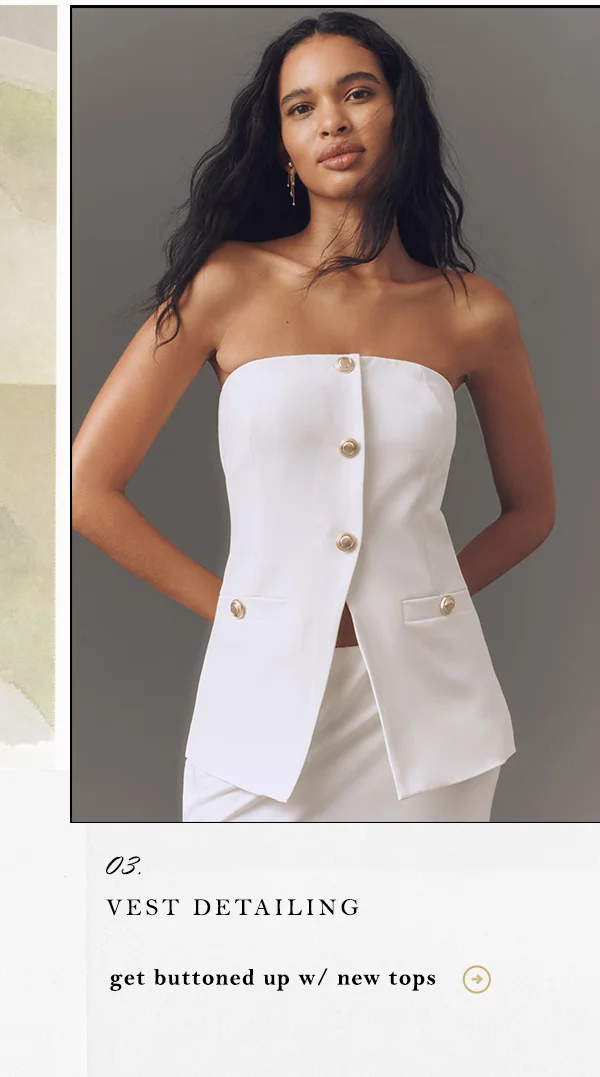 get buttoned up w/ new tops