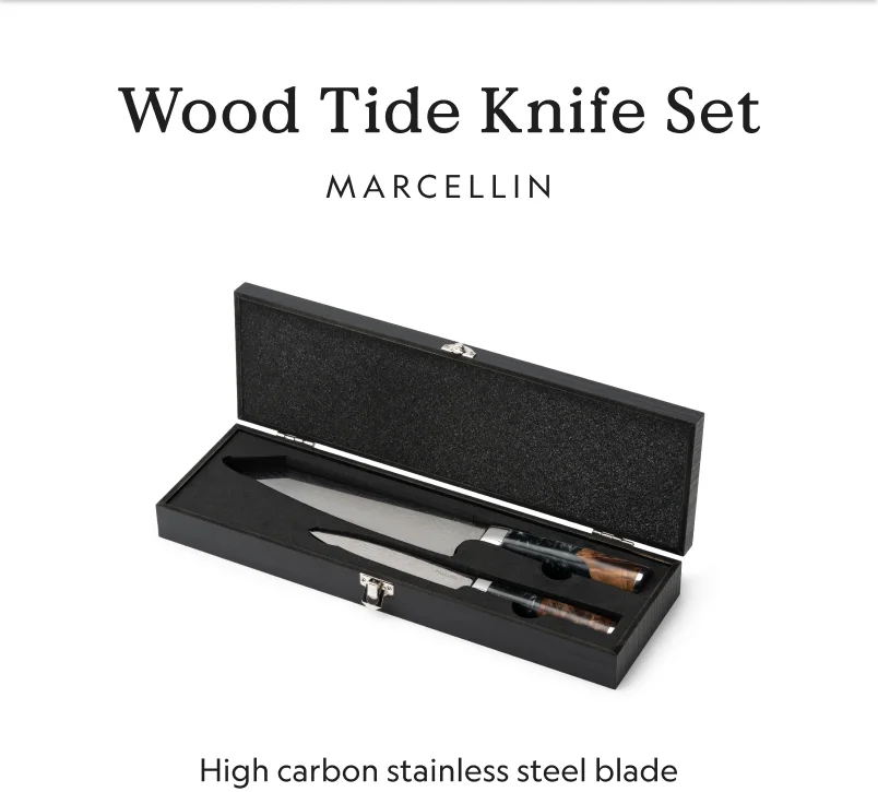 Wood Tide Knife Set